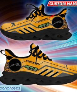 Custom Name Arctic Cat Logo Camo Yellow Collection Sport Sneaker Gift For Men Women Max Soul Shoes - Custom Name Arctic Cat Logo Racing Car Tractor Farmer Max Soul Shoes Photo 2