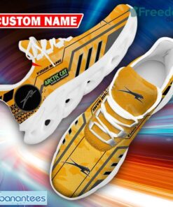 Custom Name Arctic Cat Logo Camo Yellow Collection Sport Sneaker Gift For Men Women Max Soul Shoes