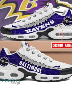 Custom Name Baltimore Ravens TN Shoes Football Team Sport Fan Gift Air Cushion Sport Shoes Custom Name Baltimore Ravens TN Shoes Football Team Sport Fan Gift Air Cushion Sport Shoes