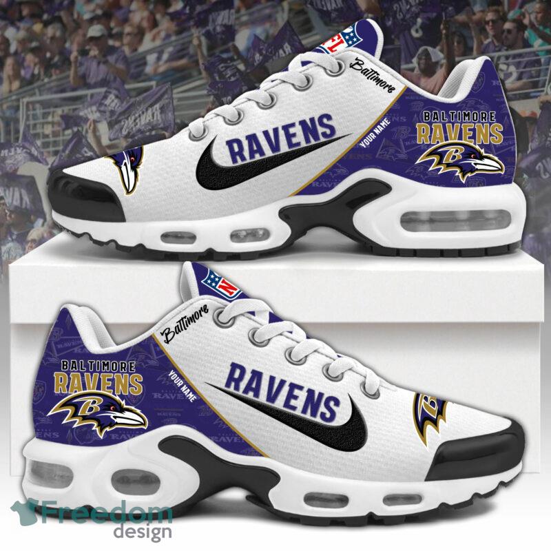 Custom Name Baltimore Ravens TN Shoes New Perfect Gift Air Cushion Sport Shoes image Custom Name Baltimore Ravens TN Shoes New Perfect Gift Air Cushion Sport Shoes - Custom Name Baltimore Ravens TN Shoes New Perfect Gift Air Cushion Sport Shoes