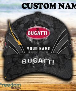 Custom Name Bugati Car 3D Hat And Cap Black New Trending All Over Printed For Fans Gift - Bugati Car Hat And Cap Full Print_1