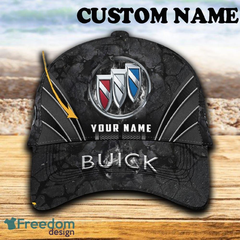 Custom Name Buick Car 3D Hat And Cap Black New Trending All Over Printed For Fans Gift - Buick Car Hat And Cap Full Print_1