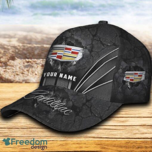 Custom Name Cadillac Car 3D Hat And Cap Black New Trending All Over Printed For Fans Gift - Cadillac Car Hat And Cap Full Print_3