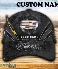 Custom Name Cadillac Car 3D Hat And Cap Black New Trending All Over Printed For Fans Gift - Cadillac Car Hat And Cap Full Print_1