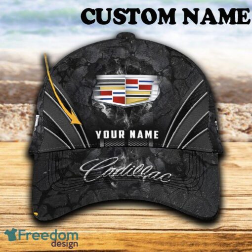 Custom Name Cadillac Car 3D Hat And Cap Black New Trending All Over Printed For Fans Gift - Cadillac Car Hat And Cap Full Print_1