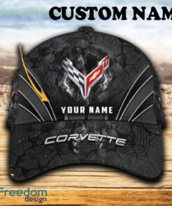 Custom Name Chevrolet Corvette Car 3D Hat And Cap Black New Trending All Over Printed For Fans Gift - Chevrolet Corvette Car Hat And Cap Full Print_1