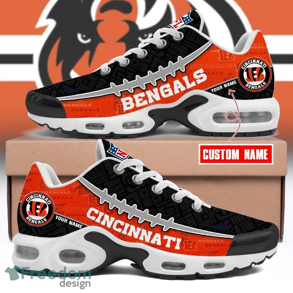 Custom Name Cincinnati Bengals TN Shoes Football Team Sport Fan Gift Air Cushion Sport Shoes image Custom Name Cincinnati Bengals TN Shoes Football Team Sport Fan Gift Air Cushion Sport Shoes - Custom Name Cincinnati Bengals TN Shoes Football Team Sport Fan Gift Air Cushion Sport Shoes