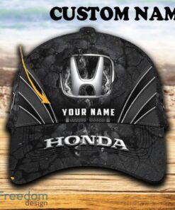 Custom Name Honda Car 3D Hat And Cap Black New Trending All Over Printed For Fans Gift - Honda Car Hat And Cap Full Print_1