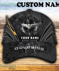 Custom Name Honda Gold Wing Car 3D Hat And Cap Black New Trending All Over Printed For Fans Gift - Honda Gold Wing Car Hat And Cap Full Print_1