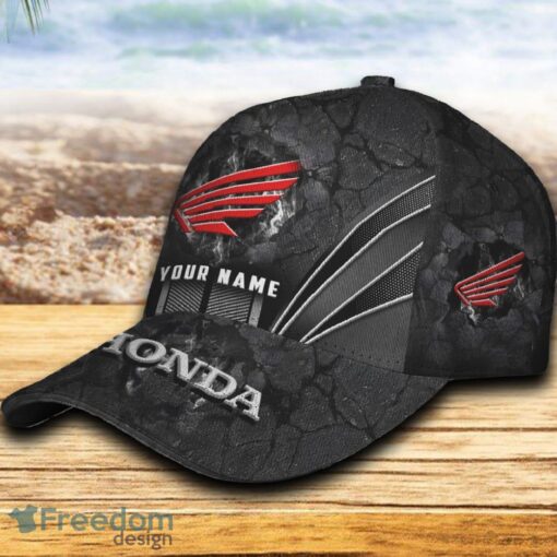 Custom Name Honda Motorcycle Car 3D Hat And Cap Black New Trending All Over Printed For Fans Gift - Honda Motorcycle Car Hat And Cap Full Print_3