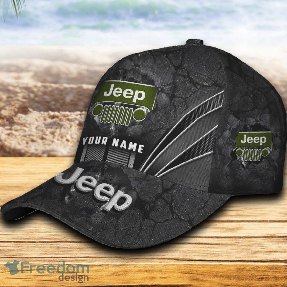 Custom Name Jeep Car 3D Hat And Cap Black New Trending All Over Printed For Fans Gift image Custom Name Jeep Car 3D Hat And Cap Black New Trending All Over Printed For Fans Gift - Jeep Car Hat And Cap Full Print_3