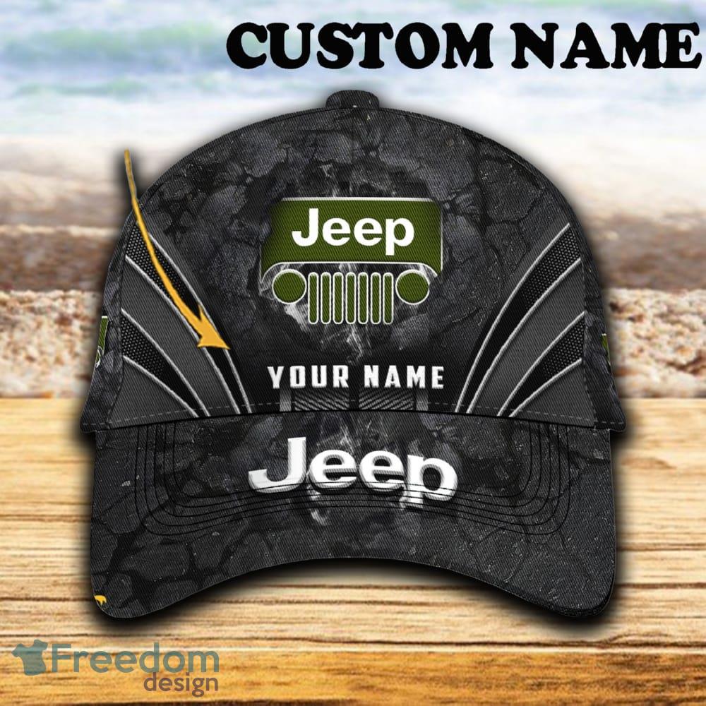 Custom Name Jeep Car 3D Hat And Cap Black New Trending All Over Printed For Fans Gift image Custom Name Jeep Car 3D Hat And Cap Black New Trending All Over Printed For Fans Gift - Jeep Car Hat And Cap Full Print_1