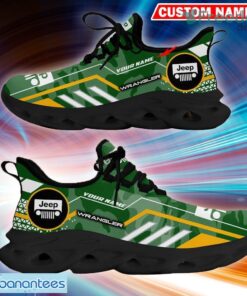 Custom Name Jeep Wrangler Logo Camo Green Forward Running Sneaker Gift For Men Women Max Soul Shoes - Custom Name Jeep Wrangler Logo Racing Car Tractor Farmer Max Soul Shoes Photo 7