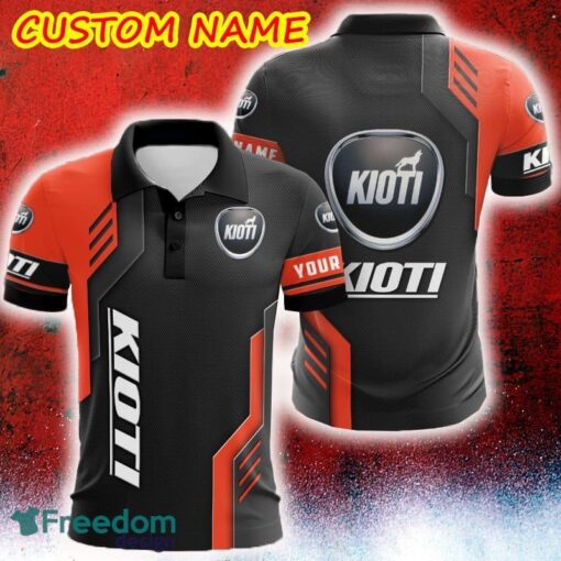 Custom Name Kioti Logo Car Truck And Motorcycle Polka Dot Leather Polo Car AOP - Custom Name Kioti Logo Car Truck And Motorcycle Polka Dot Leather Polo Car AOP