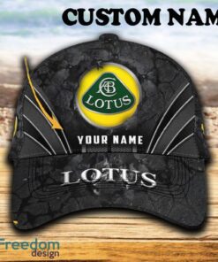 Custom Name Lotus Car 3D Hat And Cap Black New Trending All Over Printed For Fans Gift - Lotus Car Hat And Cap Full Print_1