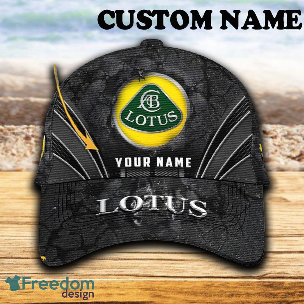 Custom Name Lotus Car 3D Hat And Cap Black New Trending All Over Printed For Fans Gift - Lotus Car Hat And Cap Full Print_1