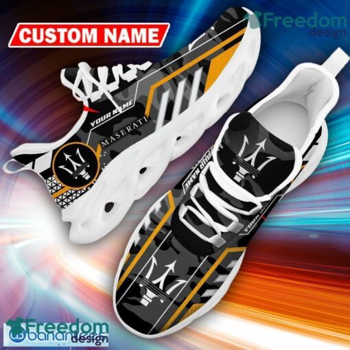 Custom Name Maserati Logo Camo Black Energize Running Sneaker Gift For Men Women Max Soul Shoes - Custom Name Maserati Logo Racing Car Tractor Farmer Max Soul Shoes Photo 11