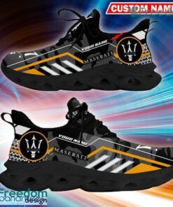 Custom Name Maserati Logo Camo Black Energize Running Sneaker Gift For Men Women Max Soul Shoes - Custom Name Maserati Logo Racing Car Tractor Farmer Max Soul Shoes Photo 1