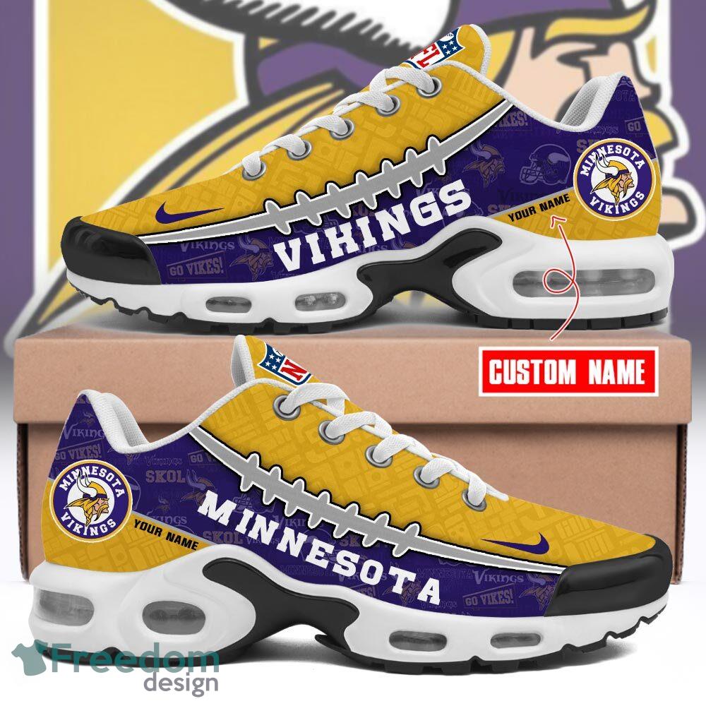 Custom Name Minnesota Vikings TN Shoes Football Team Sport Fan Gift Air Cushion Sport Shoes image Custom Name Minnesota Vikings TN Shoes Football Team Sport Fan Gift Air Cushion Sport Shoes - Custom Name Minnesota Vikings TN Shoes Football Team Sport Fan Gift Air Cushion Sport Shoes