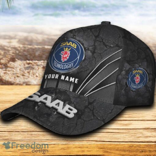 Custom Name Saab Automobile Car 3D Hat And Cap Black New Trending All Over Printed For Fans Gift - Saab Automobile Car Hat And Cap Full Print_3