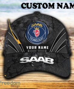 Custom Name Saab Automobile Car 3D Hat And Cap Black New Trending All Over Printed For Fans Gift - Saab Automobile Car Hat And Cap Full Print_1