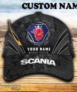 Custom Name Scania Car 3D Hat And Cap Black New Trending All Over Printed For Fans Gift - Scania Car Hat And Cap Full Print_1