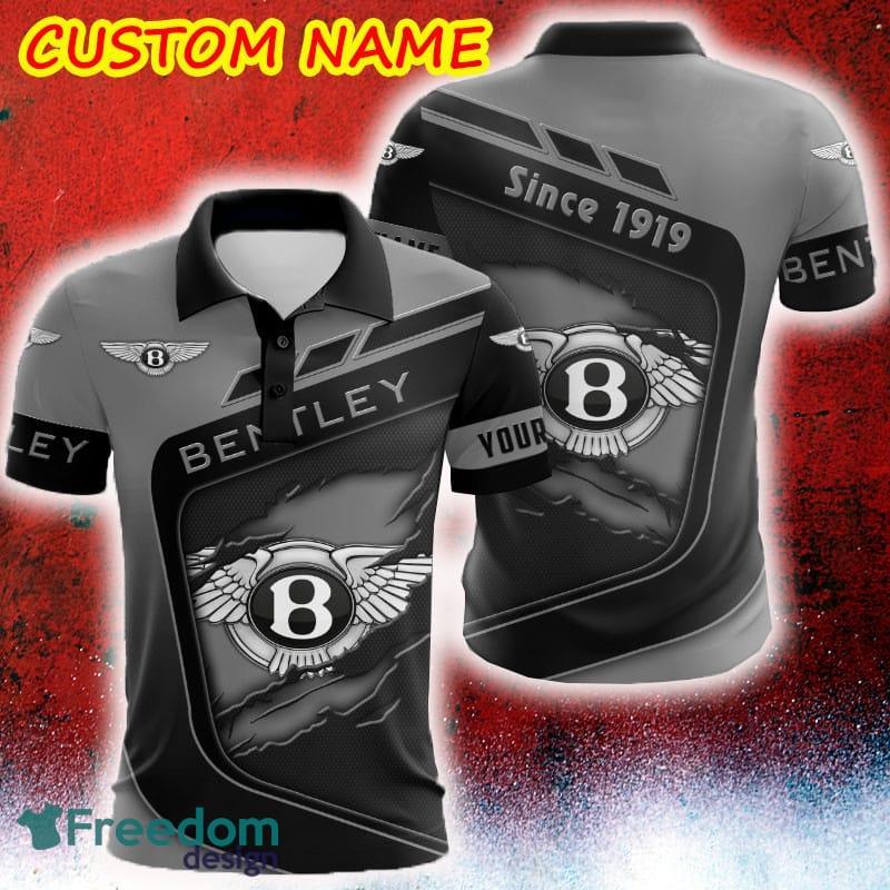 Custom Name Scratch Hidden Logo Bentley Car Truck And Motorcycle Golf Polo Shirt AOP - Custom Name Scratch Hidden Logo Bentley Car Truck And Motorcycle Golf Polo Shirt AOP