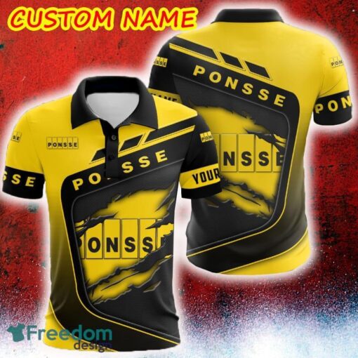 Custom Name Scratch Hidden Logo Ponsse Car Truck And Motorcycle Polo Car AOP - Custom Name Scratch Hidden Logo Ponsse Car Truck And Motorcycle Polo Car AOP