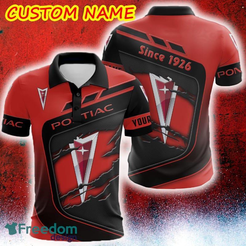 Custom Name Scratch Hidden Logo Pontiac Car Truck And Motorcycle 3D Polo Shirt - Custom Name Scratch Hidden Logo Pontiac Car Truck And Motorcycle 3D Polo Shirt