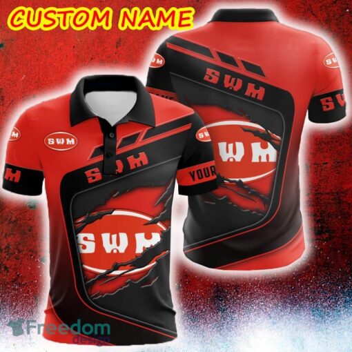 Custom Name Scratch Hidden Logo SWM Car Truck And Motorcycle 3D Polo Car Shirt - Custom Name Scratch Hidden Logo SWM Car Truck And Motorcycle 3D Polo Car Shirt