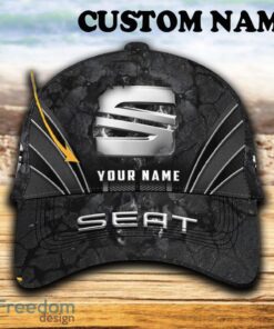 Custom Name Seat Car 3D Hat And Cap Black New Trending All Over Printed For Fans Gift - Seat Car Hat And Cap Full Print_1