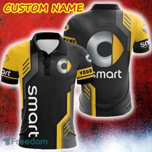 Custom Name Smart Logo Car Truck And Motorcycle Polka Dot Leather Polo Car AOP - Custom Name Smart Logo Car Truck And Motorcycle Polka Dot Leather Polo Car AOP