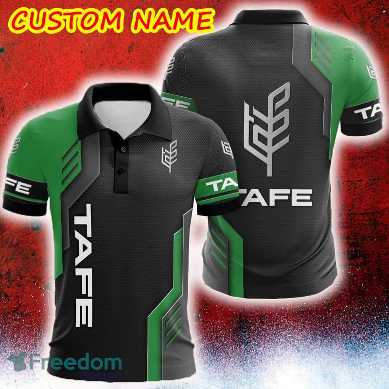 Custom Name Tafe Logo Car Truck And Motorcycle Polka Dot Leather 3D Polo Car Shirt - Custom Name Tafe Logo Car Truck And Motorcycle Polka Dot Leather 3D Polo Car Shirt