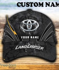 Custom Name Toyota - Land Cruiser Car 3D Hat And Cap Black New Trending All Over Printed For Fans Gift - Toyota _ Land Cruiser Car Hat And Cap Full Print_1