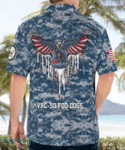 Custom Name US Navy VRC-50 Foo Dogs Hawaiian Shirt Men Women Beach Shirt Product Photo 2