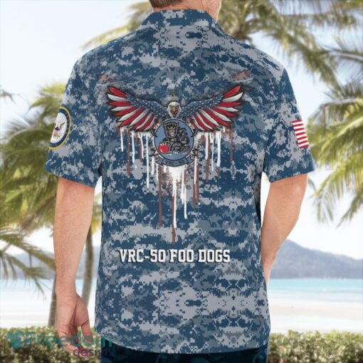 Custom Name US Navy VRC-50 Foo Dogs Hawaiian Shirt Men Women Beach Shirt Product Photo 2