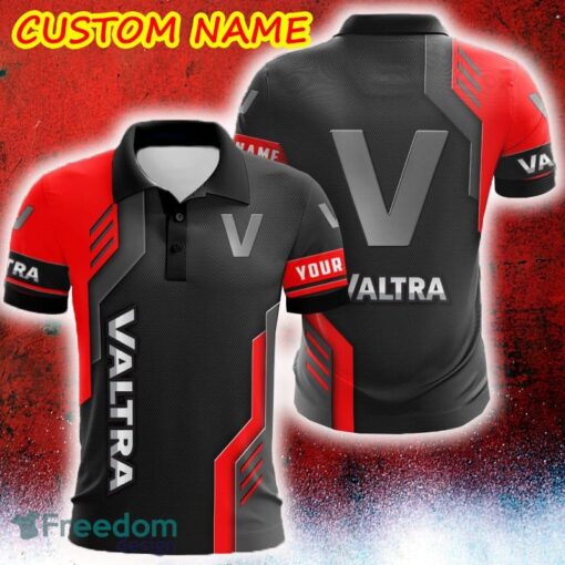 Custom Name Valtra Logo Car Truck And Motorcycle Polka Dot Leather 3D Polo Car Shirt - Custom Name Valtra Logo Car Truck And Motorcycle Polka Dot Leather 3D Polo Car Shirt