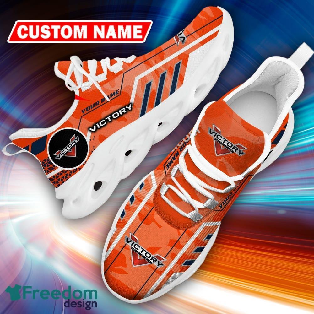 Custom Name Victory Motorcycles Logo Camo Orange Trendsetting Sport Sneaker Gift For Men Women Max Soul Shoes - Custom Name Victory Motorcycles Logo Racing Car Tractor Farmer Max Soul Shoes Photo 19