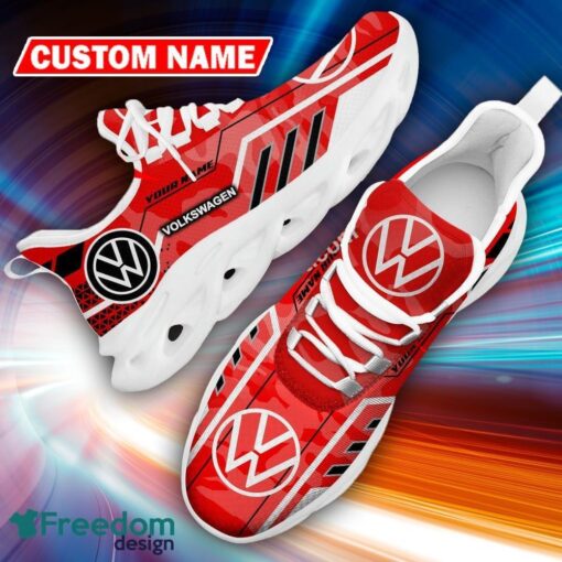 Custom Name Volkswagen Logo Camo Red Chic Chunky Sneaker Gift For Men Women Max Soul Shoes - Custom Name Volkswagen Logo Racing Car Tractor Farmer Max Soul Shoes Photo 14