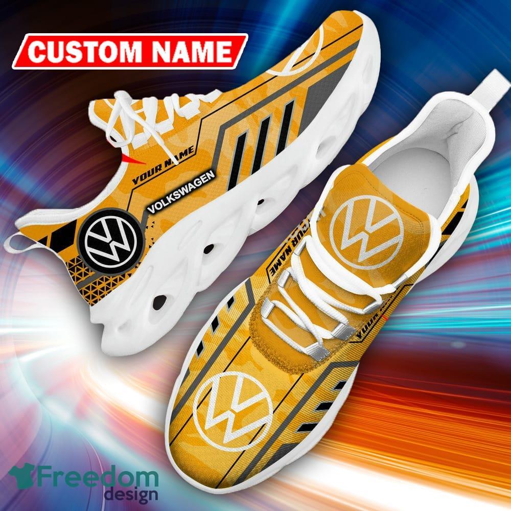 Custom Name Volkswagen Logo Camo Yellow Casual Running Sneaker Gift For Men Women Max Soul Shoes - Custom Name Volkswagen Logo Racing Car Tractor Farmer Max Soul Shoes Photo 12