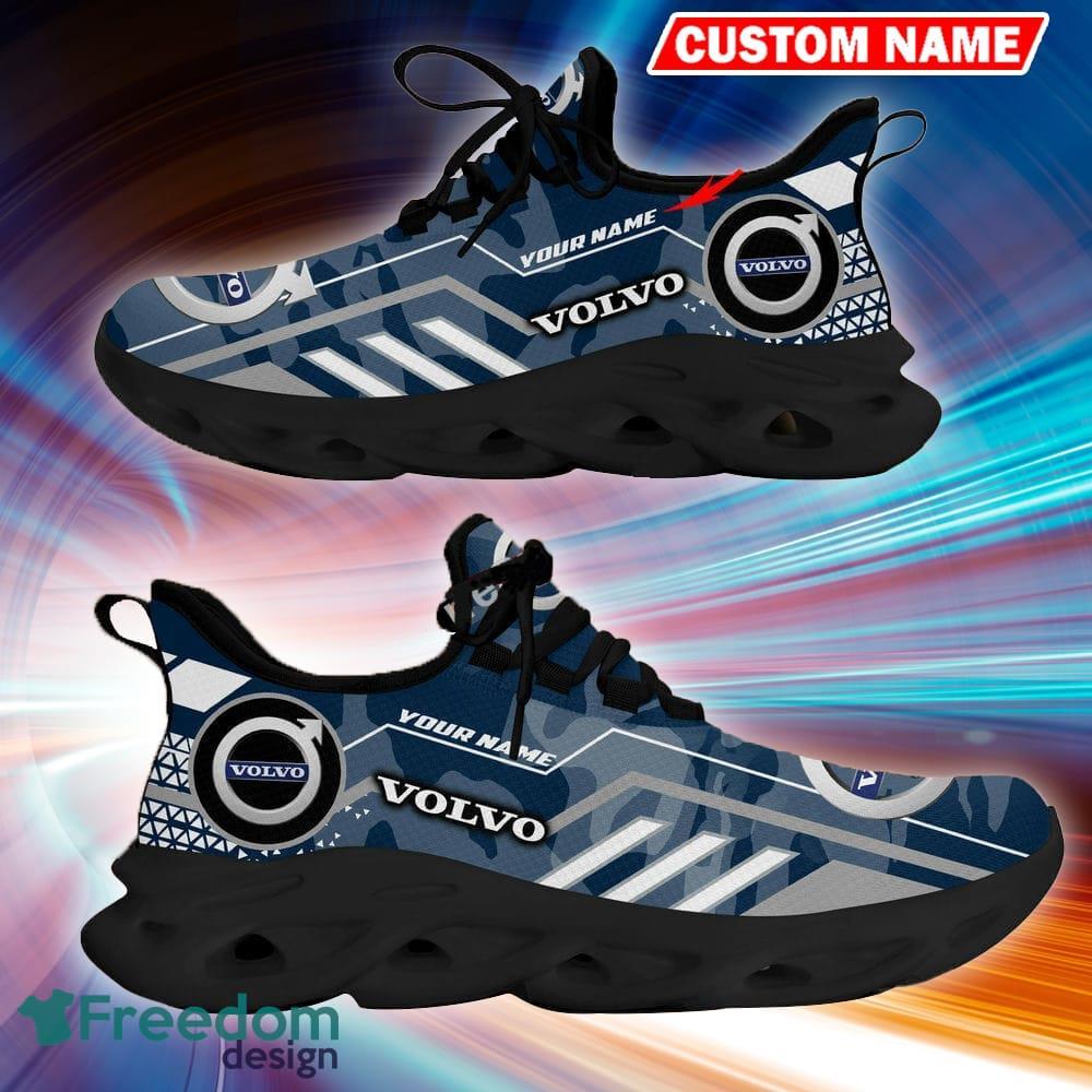 Custom Name Volvo Logo Camo Navy Collection Chunky Sneaker Gift For Men Women Max Soul Shoes - Custom Name Volvo Logo Racing Car Tractor Farmer Max Soul Shoes Photo 10