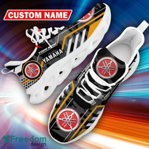 Custom Name Yamaha Logo Camo Black Streetwear Chunky Sneaker Gift For Men Women Max Soul Shoes - Custom Name Yamaha Logo Racing Car Tractor Farmer Max Soul Shoes Photo 11