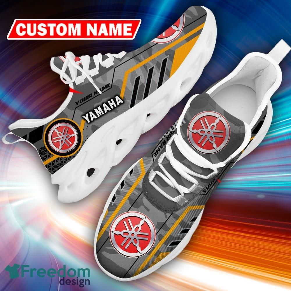 Custom Name Yamaha Logo Camo Grey Unique Chunky Sneaker Gift For Men Women Max Soul Shoes - Custom Name Yamaha Logo Racing Car Tractor Farmer Max Soul Shoes Photo 13