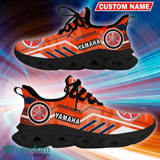 Custom Name Yamaha Logo Camo Orange Footwear Sport Sneaker Gift For Men Women Max Soul Shoes - Custom Name Yamaha Logo Racing Car Tractor Farmer Max Soul Shoes Photo 9