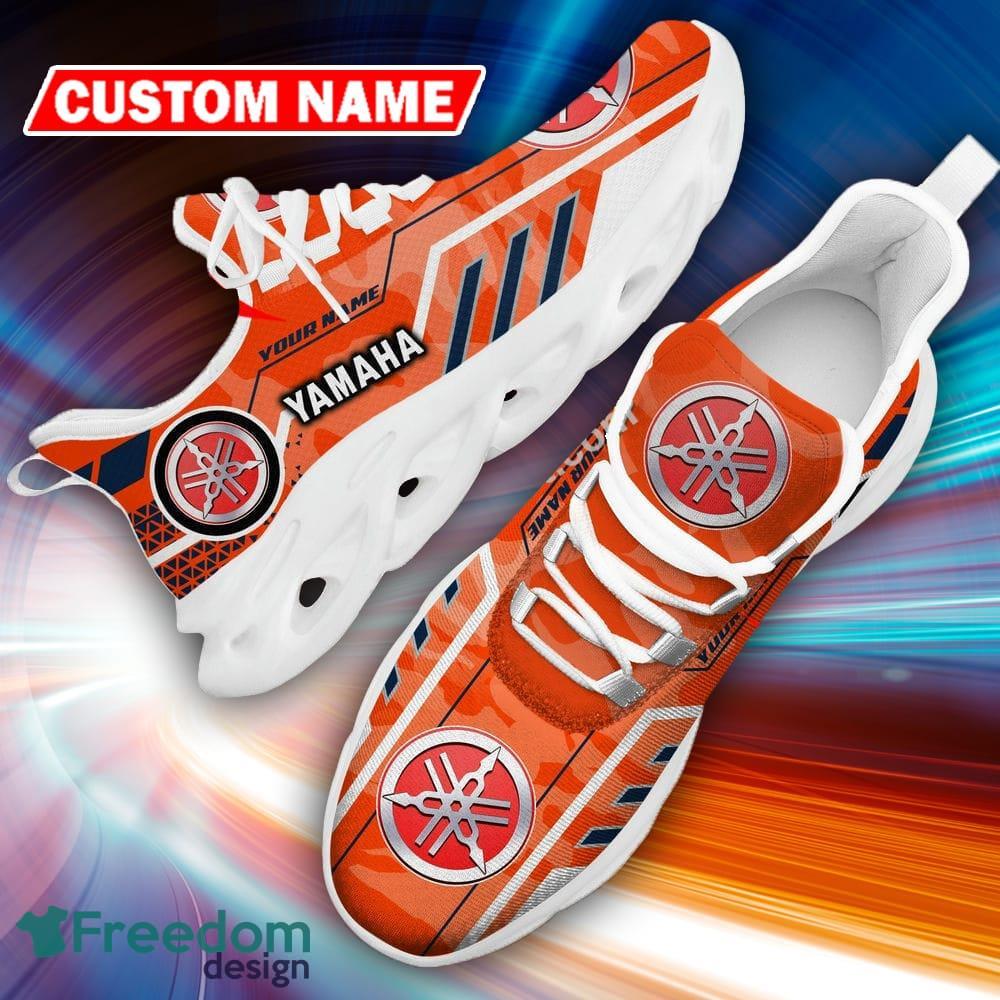 Custom Name Yamaha Logo Camo Orange Footwear Sport Sneaker Gift For Men Women Max Soul Shoes - Custom Name Yamaha Logo Racing Car Tractor Farmer Max Soul Shoes Photo 19