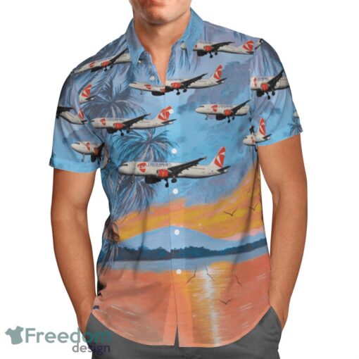 Czech Airlines Summer Hawaiian Shirt Summer Hawaiian Shirt Product Photo 2