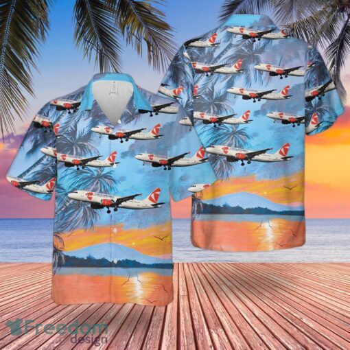 Czech Airlines Summer Hawaiian Shirt Summer Hawaiian Shirt Product Photo 1