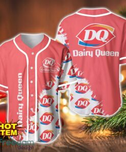 Dairy Queen Logo Printed Baseball Jersey Shirt For Men And Women