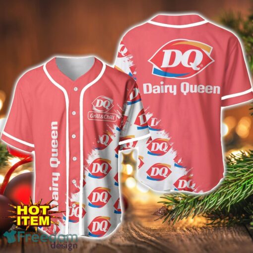 Dairy Queen Logo Printed Baseball Jersey Shirt For Men And Women Product Photo 1