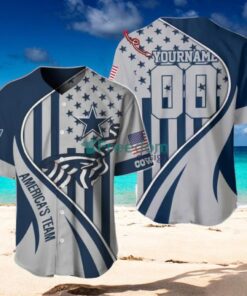 Dallas Cowboys Custom Name And Number Slogan Baseball Jersey Shirt